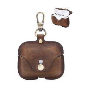 Compatible with AirPod Pro 3(2025) Case Leather,Leather Protective Airpod Pro 1st/2nd/3rd Case Cover Shockproof with Loss Prevention Clip for AirPods Pro Wireless Charging Case for airpods (Coffee)