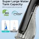 COSLUS E40 Portable Water Flosser for Teeth: 10 Pressure Settings Professional Water Dental Pick for Orthodontic, Braces & Sensitive Gums - Cordless for Travel Use, for Adults Teens, BPA-Free