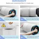 Ulrempart Replacement Filter Compatible with LEVOIT Air Purifier Model Core 400S, Core 400s-RF, Core 400, Genuine H13 5 Layers 3 in 1 Filter | White
