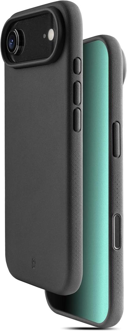 TineeOwl for iPhone Air Magnetic Case, Camera Control Button, Compatible with MagSafe, TPU, Minimalist, Slim/ Thin, Grippy - Dune Series (Almost Black, iPhone Air)