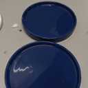 2 Pack Ceramic Plant Saucer Pot Tray 8 Inch, Planter Saucers 4 5 6 7 8 9 10 11 12 Inch for Indoors Outdoor, Durable Sturdy Flower Drainage Tray for Glazed Pots Base (8.5 Inch Blue)
