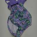 Summer Mae Maternity Cutout One Piece Swimsuit Twist Front Criss-Cross Bathing Suit High Waisted Pregnancy Swimwear (Size Small, Purple Grove)