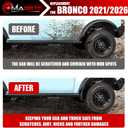 Mabett Mud Flaps for Ford Bronco Accessories 20262021-2025 4-Door No Punching Required Front Only 2PCS