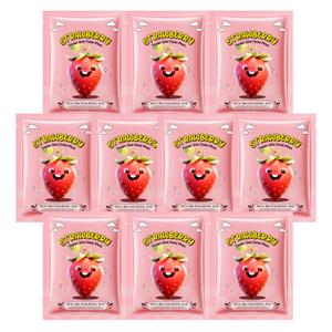 10Pcs Fruit Sheet Masks for Kids, Facial Spa Party Strawberry Favors for Girl Teens, Hydrating Facial Skincare Set for All Skin Types (Set C)