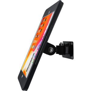 Tablet On Wall Mount Bracket for iPad 10.2-Inch (9th,8th,7th Gen.),with Anti Theft Security Lock and Key, Rotate Design Arbitrary Adjustment,Multi Angle,Metal,(Black)