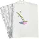 Loose Leaf Deckle Sheets for Writing Calligraphy, Printing, Scrapbook Crafts, Map, Certificate, Invitation Ivory White 150 GSM-501-8x10-20