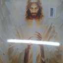 Jesus Canvas Wall Art Christian Cross Wall Decor Pictures God Painting Divine Mercy Poster Print for Church Prayer Room Living Room Decoration