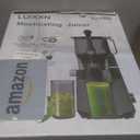 EanOruus Cold Press Juicer, 5.8" Wide Feed Chute Juice Extractor Machine with 400W, High Juice Yield, Slow Masticating Juicer for Whole Vegetables & Fruits, Dark Grey