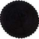 DII Crochet Collection Reversible Bath Mat, Round, 27.5" Diameter, Black