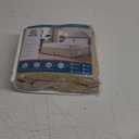 MIYE Pleated Waffle Weave Bed Skirt, Tailored Dust Ruffle 16 Inch Drop Easy Fit, Machine Washable,No Split Corners (Beige,Cal King)