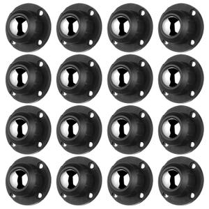 Dimeho 16 Pack Self Adhesive Caster Wheels, 360 Rotating Metal Universal Mini Low Profile Swivel Wheels 1 Inch Small Appliance Rollers Wheels for Furniture Storage Box Can