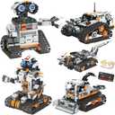 Hpromot 5-in-1 STEM Robot Building Kit, 688 Pcs Remote & APP Controlled Educational Robot Toys, DIY Science Engineering Building Blocks for Kids Ages 8-16, for Boys & Girls
