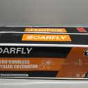 SOARFLY Upgraded Cordless Tiller for Gardening with Dual 4.0Ah Batteries, 48 Steel Tines Battery Rototiller, 9" Width 6.6" Depth Garden Tiller Cultivator for Soil, Tending & Composting (Orange)