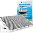 Certified MERV 13 Cabin Air Filter with Activated Carbon, CF9597A for Dodge Caravan 2001-2007, Grand Caravan 2001-2007, Chrysler Voyager 2001-2003, Town & Country 2001-2007, Pacifica 2004-2008