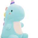 10in Dinosaur Plush Toys, Cute Stuffed Animal Toy, Soft Dinosaurs Plush Doll Gifts for Boys Girls Adults Christmas Birthday Gifts Perfect Present (Blue)