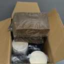 LITOPAK 100 Pack 10 oz Paper Coffee Cups for Hot Chocolate Drinks, Black Disposable Coffee Cups with Lids, Sleeves and Stirring Sticks for Parties, Picnic, Travel, and Events