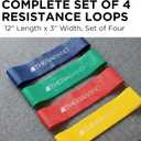 THERABAND Resistance Band Loop Set (12 Inch, Set of 4  All Levels)