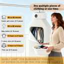 Travel Clothes Dryer, Portable Clothes Dryer for Travel For Business Trips, Travels, RVS, Apartments, etc. folding Dryer Can Be Used Regularly Without Worrying About Rainy And Cloudy Weather.