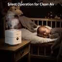 Air Purifier and Humidifier Combo for Bedroom, Covers Up to 200ft, H13 True HEPA Filter, 400ML Water Tank, Quiet Cool Mist Top Fill Essential Oil Diffuser for Baby, Pet Room, APP Control