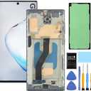 for Samsung Galaxy Note 10 Plus Screen Replacement with Frame for Samsung Note 10+ Plus Screen Replacement N975u N975a N975w N9750 LCD Display digitizer Touch Screen with Tools Black