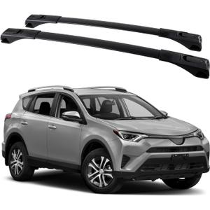 165lbs Roof Rack Cross Bars Compatible with Toyota RAV4 2013 2014 2015 2016 2017 2018, Aluminum Crossbars Rooftop Cargo Bars Kayak Bike Luggage Snowboard Carrier