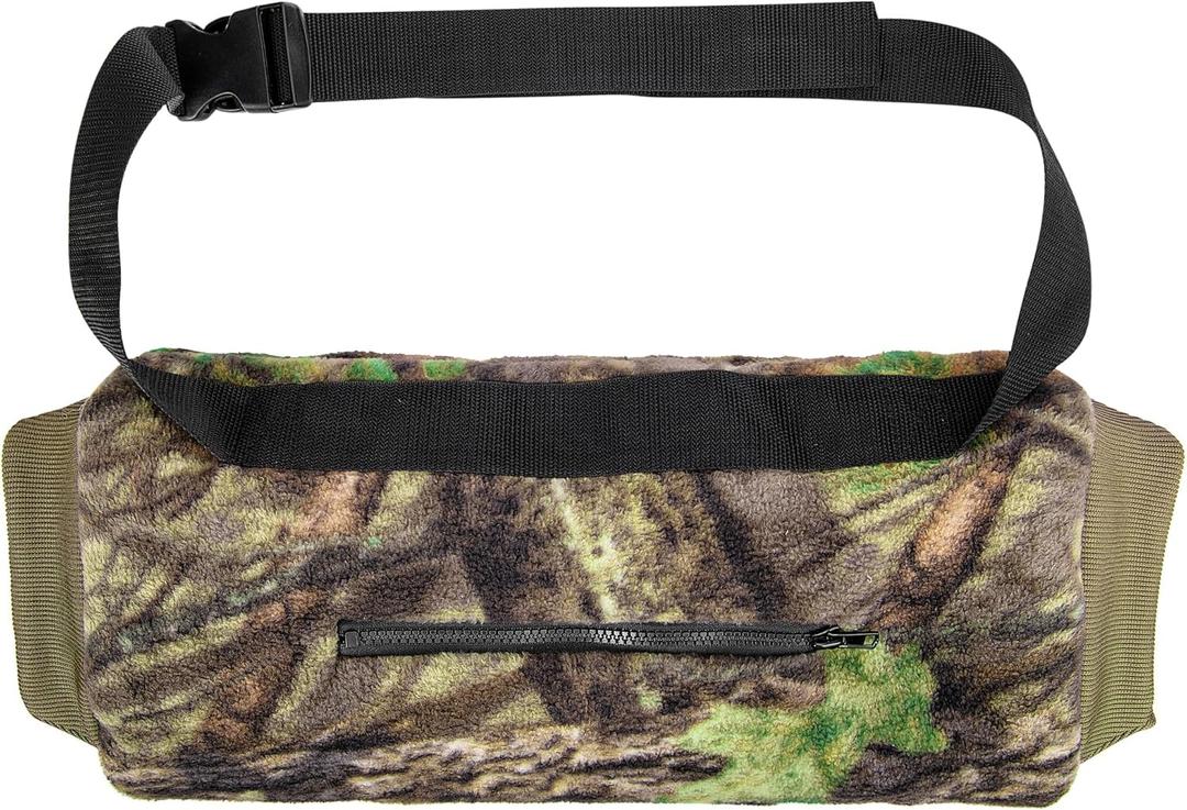 RunNico Camo Hand Muff Warmer - Unisex Camo Hunting Hand Muff - Camouflage Hunting Waist Pouch for Camping, Hiking, Football, Golf Activities