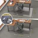 36x 48 Carpet Floor Mat for Office Chair, Clear Desk Chair Floor Mat for Carpet for Medium/Low Pile, HeavyDuty Chair Mats for Carpeted Floors, Studded Desk Mat for Carpets for Homes and Offices (Transparent)