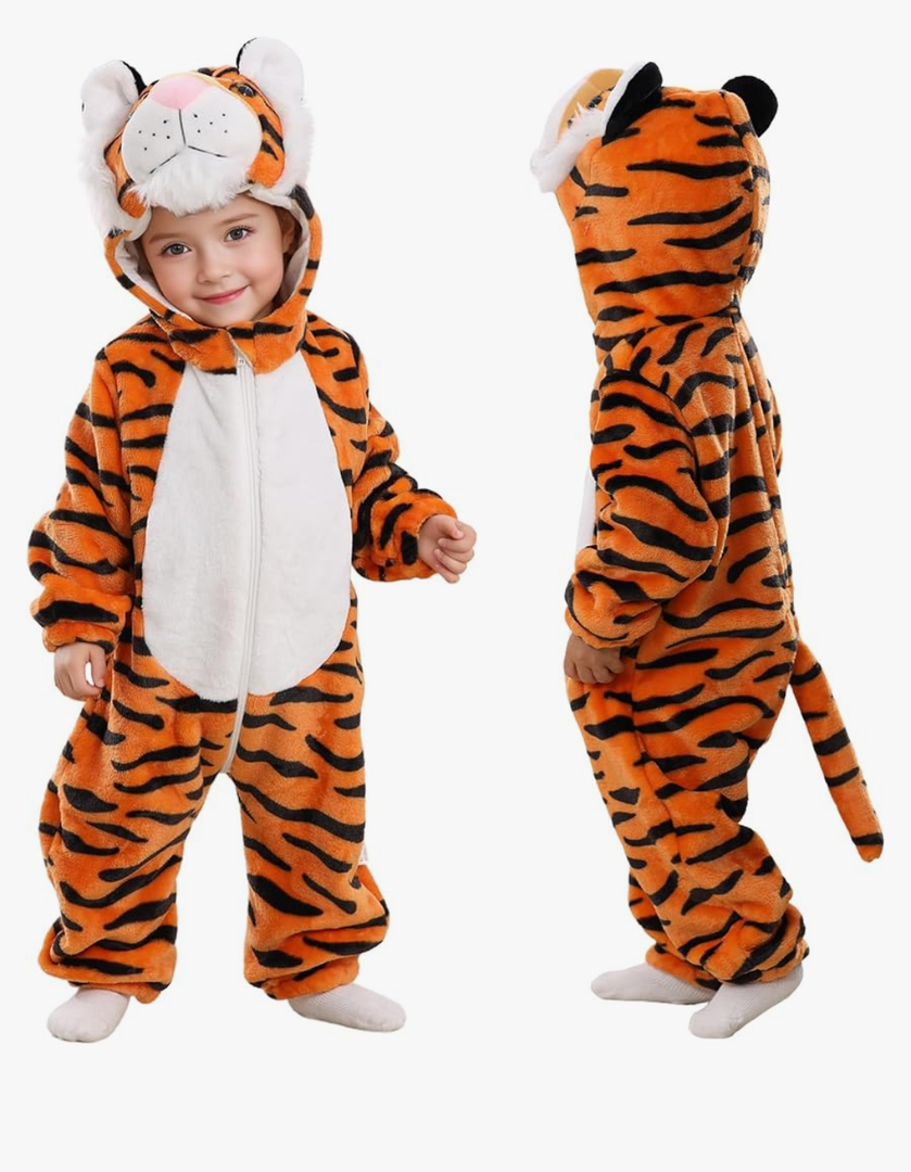 TONWHAR Infants Toddlers Halloween Cosplay Clothes Kids' Tiger Costume Outfit
Amazon's Choice. Size 120