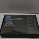 Cordless Back Massager Belt - FSA-HSA Eligible Red Light Therapy Massage Belt with 5 Heating Levels,3 Vibration Modes, Lower Back Massager for Pain Relief Deep Tissue,4 Motors,Battery-Powered (Blue)