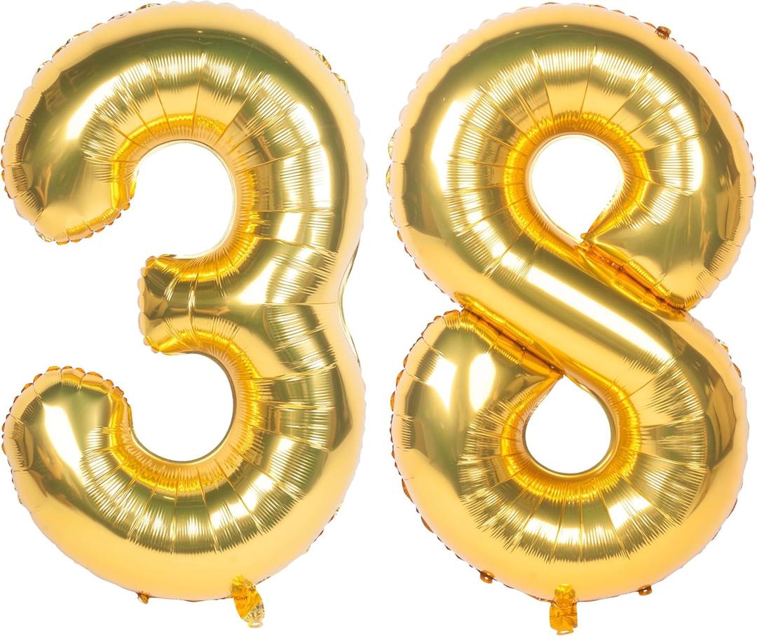 40 Inch gold Number Balloons Helium Foil Mylar Balloon Birthday Party banquet Decoration 38