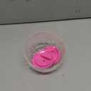 Mini New Cute Dwarf Hamster Running Ball 4.7 Inches Crystal Ball for Hamsters Small Silent Exercise Wheel Small Cage Accessories Suitable for Hamsters Less Than 4 inches 10 cm in Length (Pink)