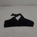 Women's Supportive Halter Bikini Padded Push Up Ruched Bust Hook Back Swimsuit Bathing Suit Tops Only, XXL