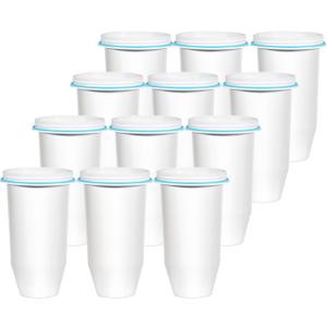 Upgraded 5-Stage Water Filter Replacement for Zero Pitcher & Dispenser, 0 TDS Filtration, Reduces Lead, Chromium, PFOA & PFOS, Compatible with ZR-001, ZR-004, ZR-017, 12-Pack
