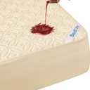 BEDLORE Waterproof Mattress Protector, Full Size Mattress Pad with Deep Pocket 6"-15" Depth, Soft Breathable Double Bed Mattress Cover for Bedroom, College Dorm, Hotel (Beige)