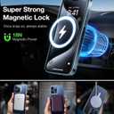 TORRAS Magnetic Shockproof for iPhone 15 Pro Case, [Military-Grade Drop Tested] [Compatible with MagSafe] Translucent Slim Protective Anti-Scratch Anti-Fingerprint Guardian 2023, Clear Blue