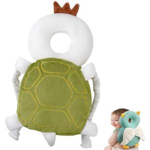 Toddler Adjustable Baby Head Protection Backpack, Safety Pad for 5-24 Months Learning Walking Crawling, Head Protection Pad (Mesh Turtle)