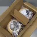 Vitnucrol Battery Operated Wall Sconce Set of Two, Bamboo Rechargeable Boho Wireless Sconces with Remote, Dimmable Non-Hardwired Farmhouse Wall Lights for Bedroom Living Room (Black, 8 inches)