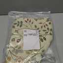 bilin gaier Linen White and Green Tablecloth, Wrinkle Resistant French Vintage Tablecloth with Floral, Decor Square Table Cloth for Thanksgiving, Dining Room, Home, 55" × 55"