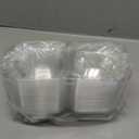 NPLUX 50 Pack Individual Cupcake Containers Plastic Cupcake Boxes Cupcake Holders Stackable Deep Dome Cupcake Carrier