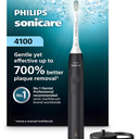 Philips Sonicare 4100 Series Electric Toothbrush - Sonic Toothbrush with Advanced Sonic Technology, Pressure Sensor, Two Intensity Settings, Smartimer & Quadpacer, Deep Pink, Model HX3681/26