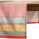 Maison d' Hermine Table Runner 100% Cotton Single Layer Table Runners 72 inches Long Decorative for Home Kitchen Dining Party Farmhouse Hotel Restaurants Spring Summer - Provence