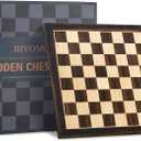 BIVOMON 21.25’’ Wooden Chess Board Professional Tournament Chess Board with 2.2" Squares Large Chess Family Outdoor Board Games (Chess Boards Only), 21.25 inches x 21.25 inches x 2.25 inches