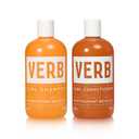Verb Curl Shampoo & Conditioner Duo - Mild, Cleanse and Smooth Curl Defining Shampoo for Frizzy Hair + Soften, Define and Hydrate Frizz Control Conditioner - Vegan & Sulfate Free, 12 fl oz (pack of 2)