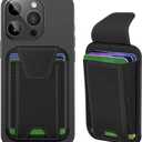 Miroddi for MagSafe Wallet with Privacy Flap, Strongest Magnetic Card Holder for iPhone 17, iPhone 16/15/14/13/12 Series, Detachable Magnetic Phone Wallet, RFID Blocking, Fit 7 Cards, Black & Black