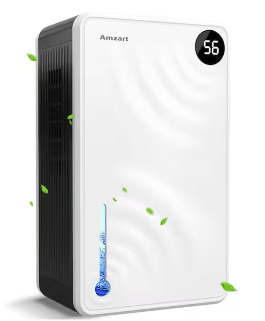 7.4 Pints 980 Sq. Ft. Dehumidifier for Home with Drain Hose, Digital Humidity Display, Timer and Auto Shut Off in White