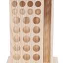 104-Hole Wooden Essential Oil Display Rack, 8 Tiers Rotating Pine Organizer for Home, Beauty Salon, Perfume Store, Hold 5ml & 15ml Bottles, Space-Saving Countertop Holder, Easy Access, 9.44*15.74in