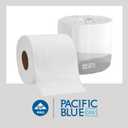 Georgia-Pacific Pacific Blue Basic 2-Ply Embossed Toilet Paper,19880/01, 550 Sheets Per Roll, 80 Rolls Per Case, 80 Count