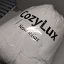 CozyLux Full Size Comforter Sets - White Comforter Full Size, 3 Pieces Box Stitched Bed Set for All Seasons, Soft Lightweight Bedding Sets with 1 Down Alternative Comforter and 2 Pillow Shams