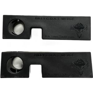 Job Town Tools Onyx FiberPRO Wedge, Fiberglass Infused, Professional Door Chock for Firefighters, Police, EMS, Black Door Stop - Great for Any Profession