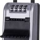 Master Lock High Capacity Key Lockbox, Combination Dial, Removable Shackle (1 Pack, Black)